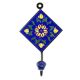 Navy Blue Sunflower Ceramic Tiles Hooks Online